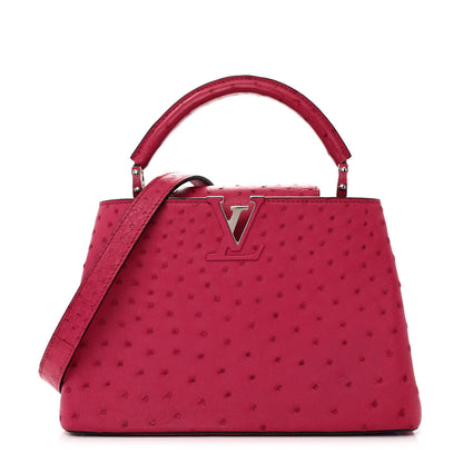 Louis Vuitton Ostrich Capucines BB Berry 1 of 14