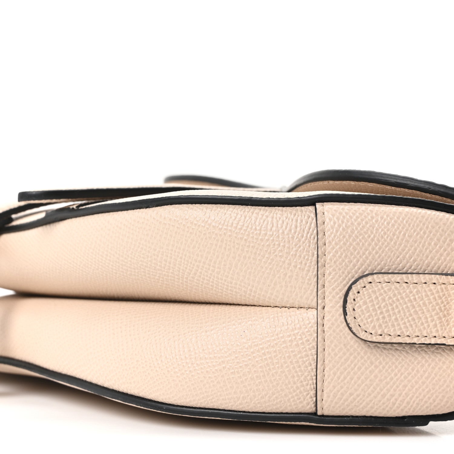 Christian Dior Grained Calfskin Saddle Bag With Strap Warm Taupe 9 of 9