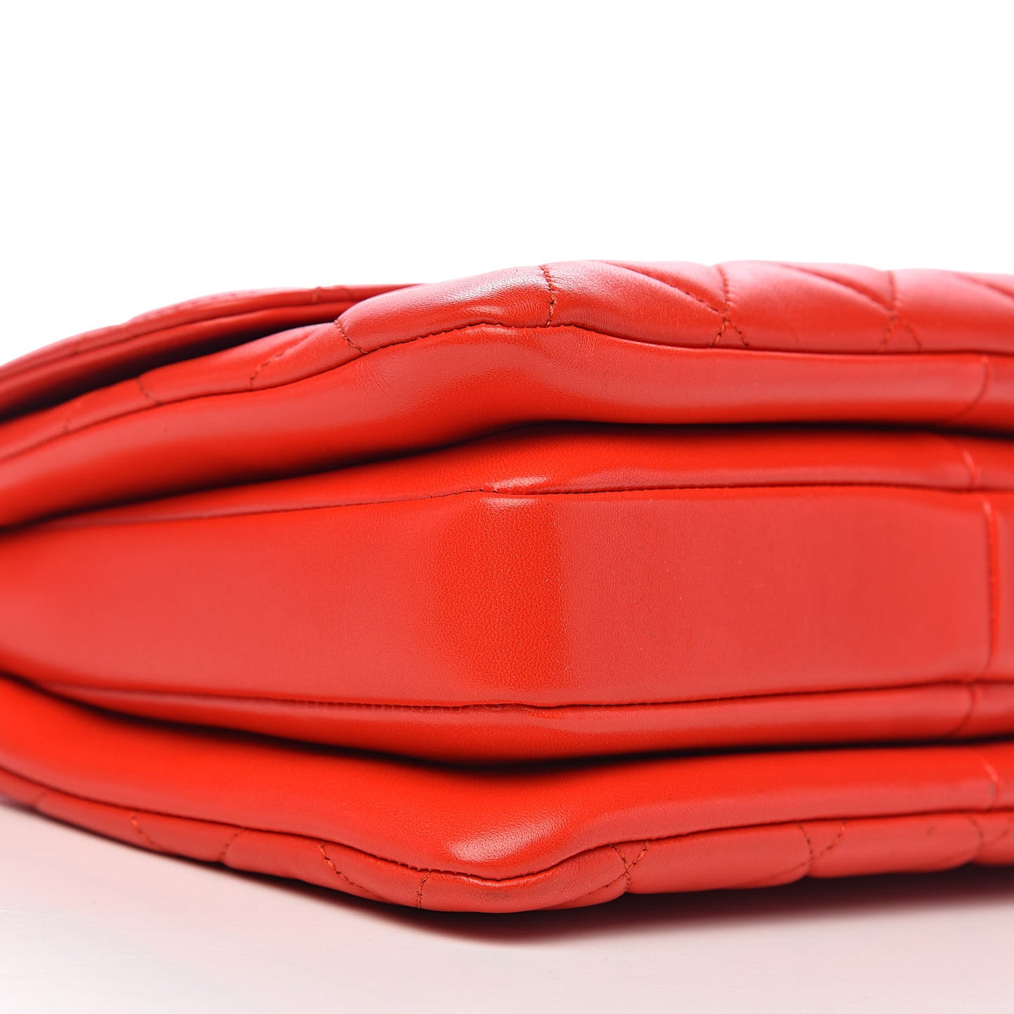Lambskin Quilted Small Trendy CC Flap Dual Handle Bag Red