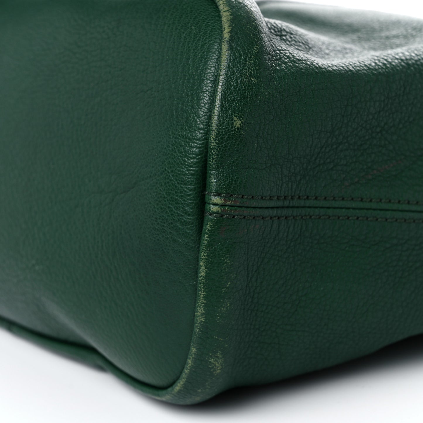 Grained Calfskin North South Nightingale Green