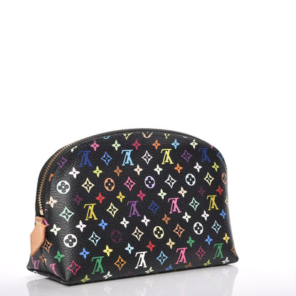 Louis Vuitton Monogram Multicolor Cosmetic Pouch Black Grenade 3 of 6