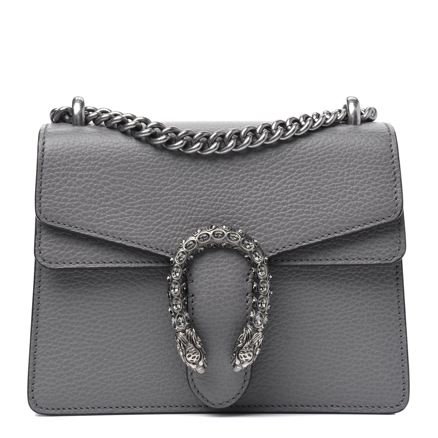 Calfskin Mini Dionysus Shoulder Bag Dusty Grey