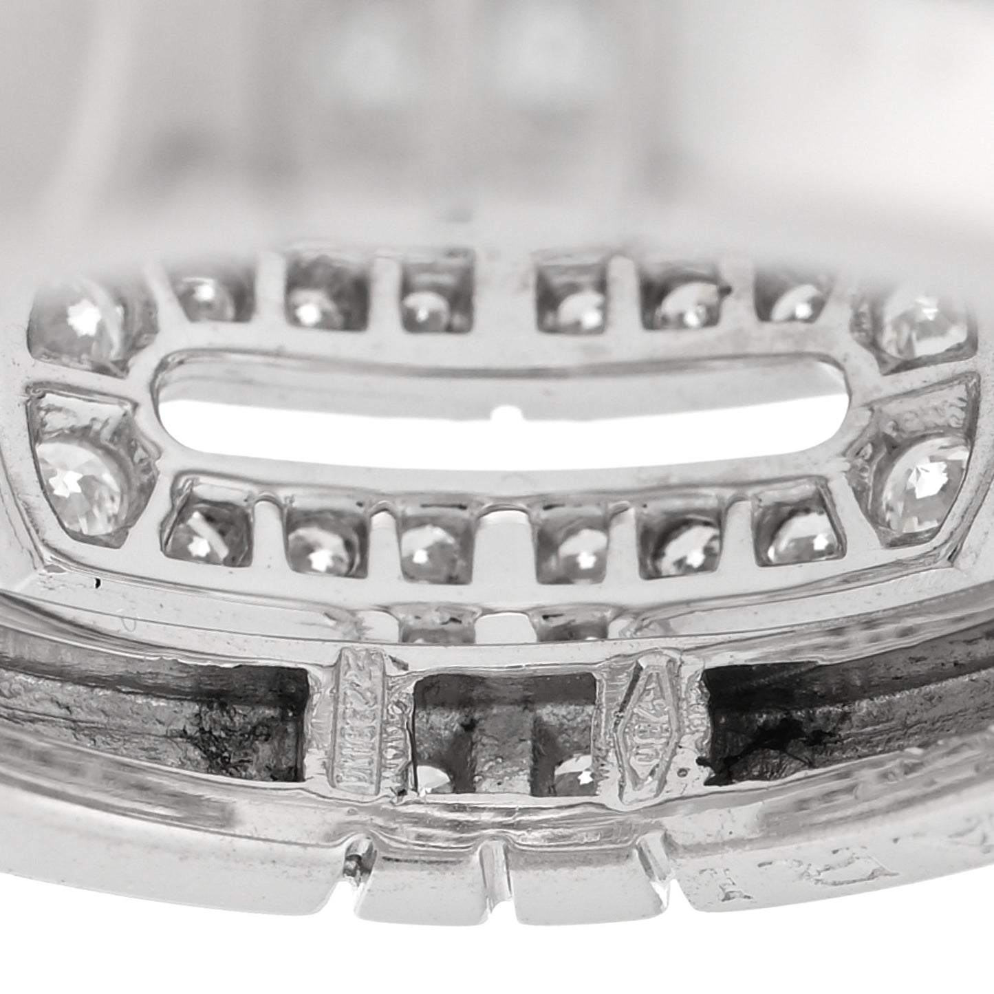 18K White Gold Diamond Parentesi Ring 51 5.75