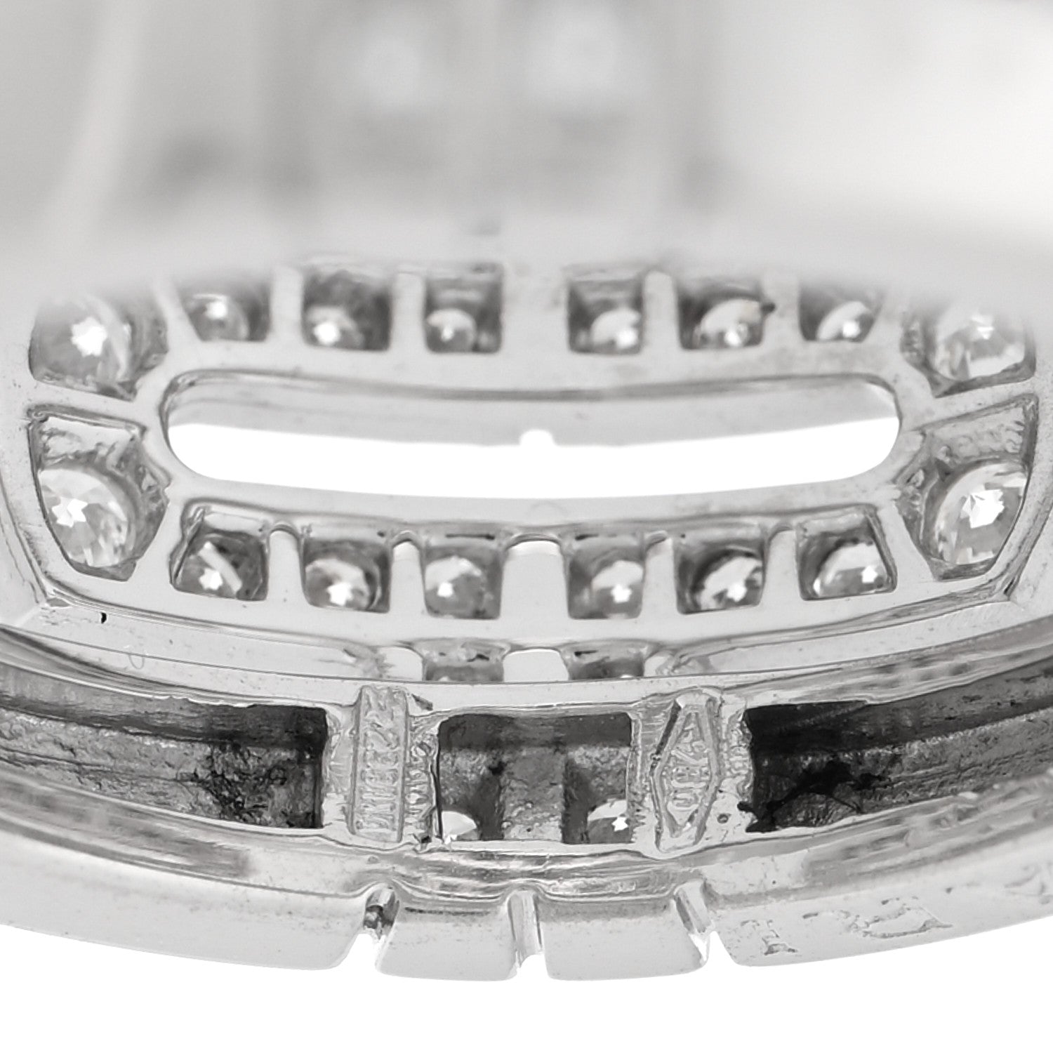 Bulgari 18K White Gold Diamond Parentesi Ring 51 5.75 4 of 4