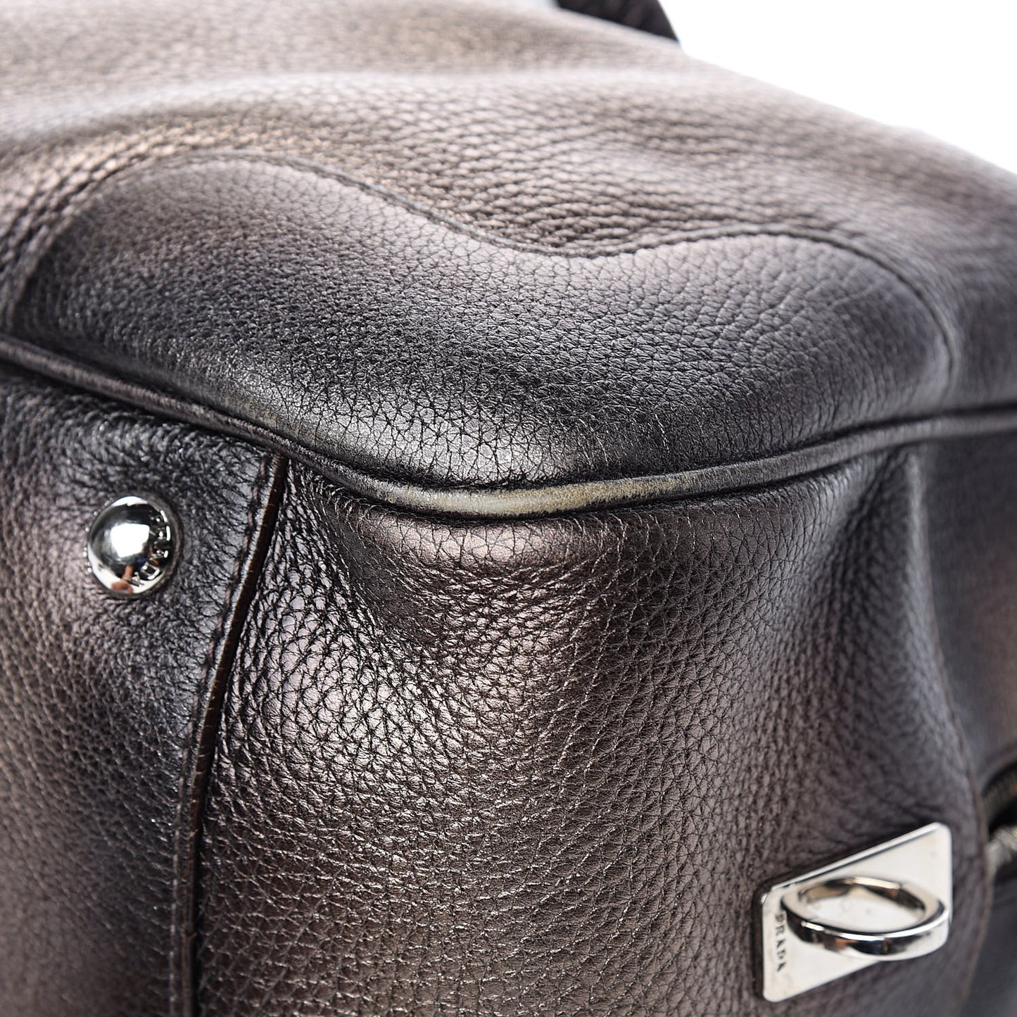 Vitello Daino Antik Bauletto Tote Piombo
