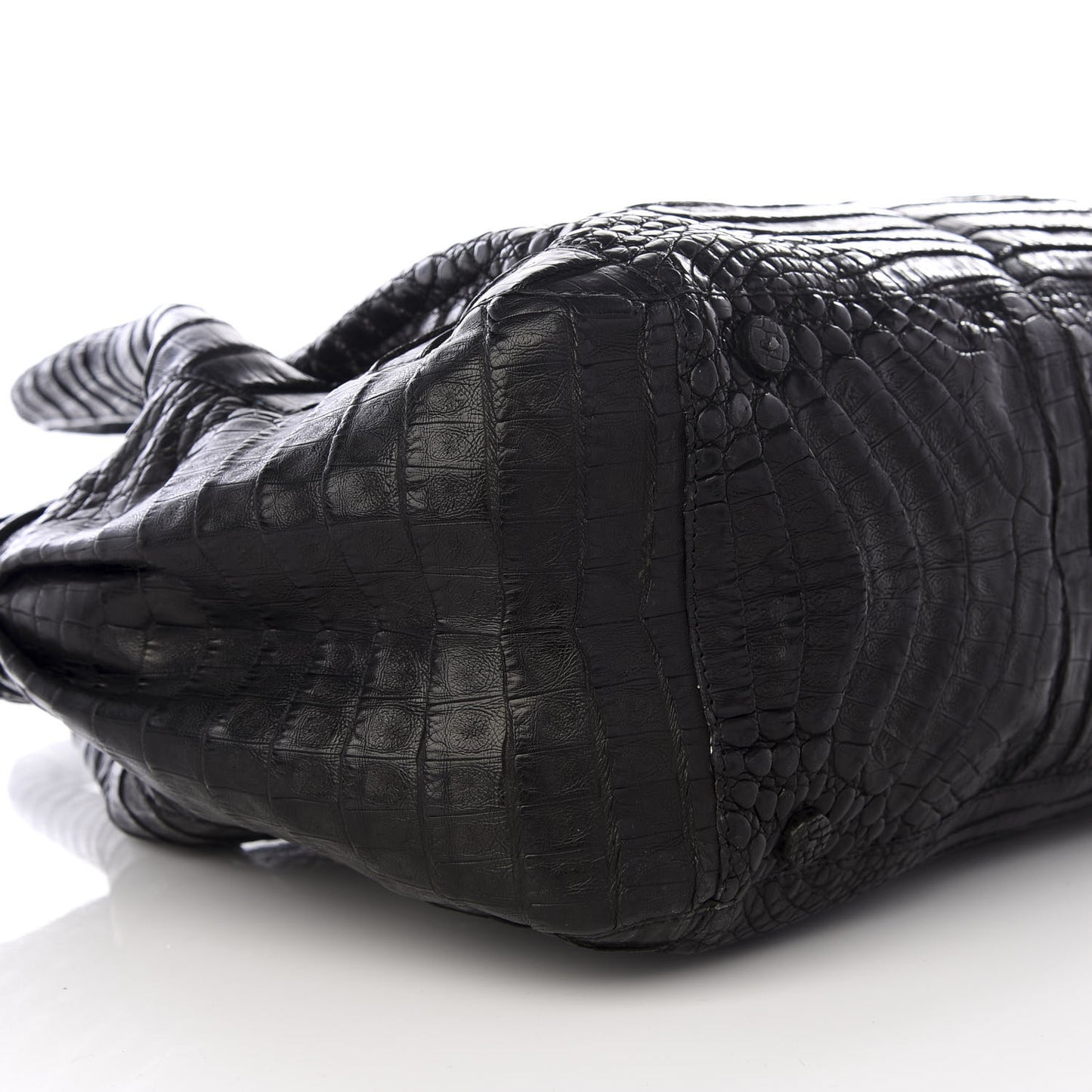 Crocodile Tote Black