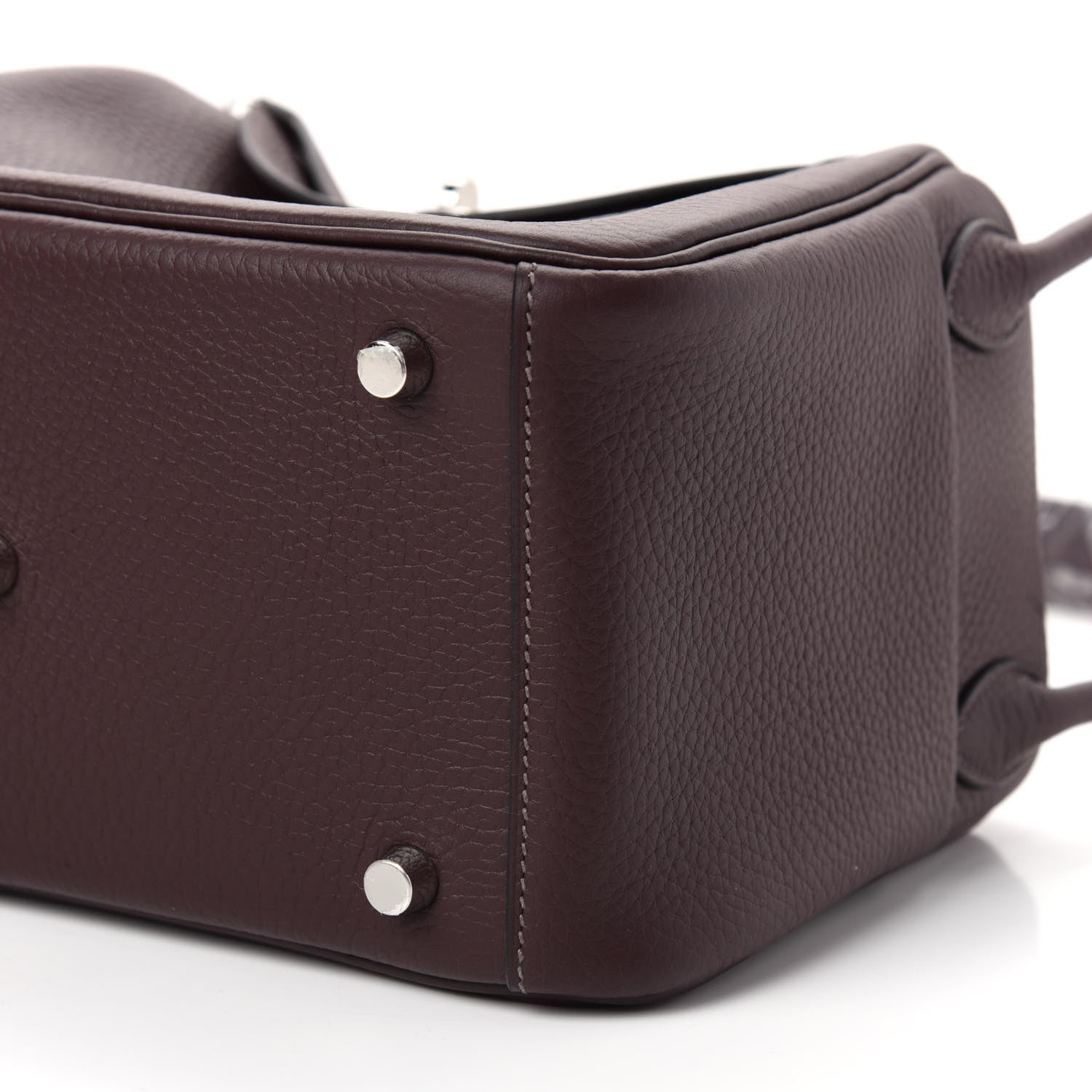 Hermes Taurillon Clemence Lindy 26 Rouge Sellier 8 of 10
