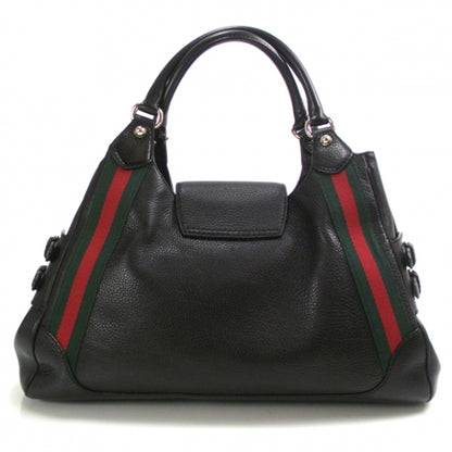Gucci Leather Heritage Medium Shoulder Bag Black 3 of 10