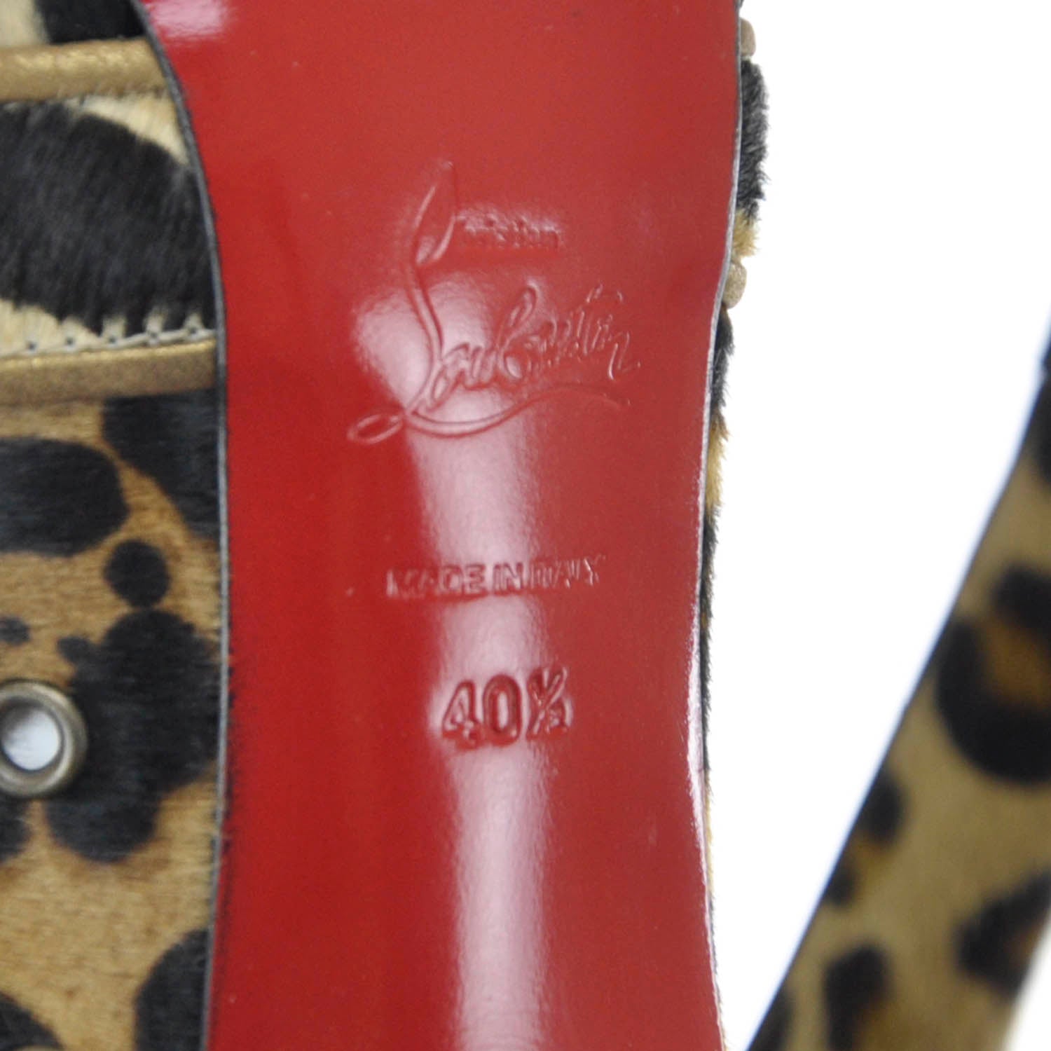 Christian Louboutin Pony Hair Leopard Venus Orlato 140 Pumps 40.5 5 of 8