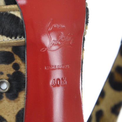 Christian Louboutin Pony Hair Leopard Venus Orlato 140 Pumps 40.5 5 of 8
