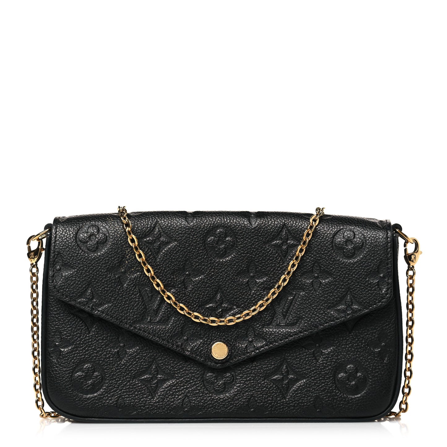 Empreinte Pochette Felicie Chain Wallet Black