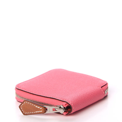 Hermes Epsom Silk'In Coin Purse Rose Azalee 3 of 5