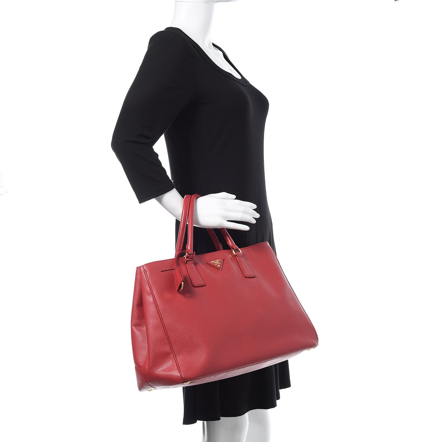 Saffiano Lux Large Tote Fuoco