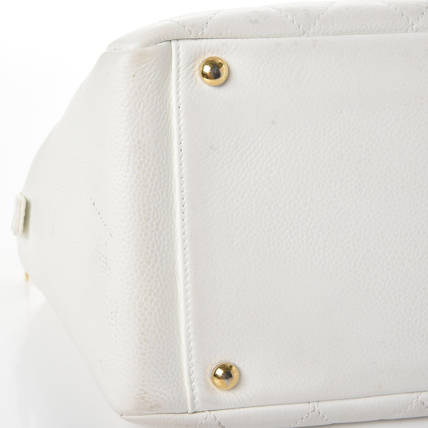 Chanel Caviar Quilted Petit Timeless Tote PTT White 9 of 14
