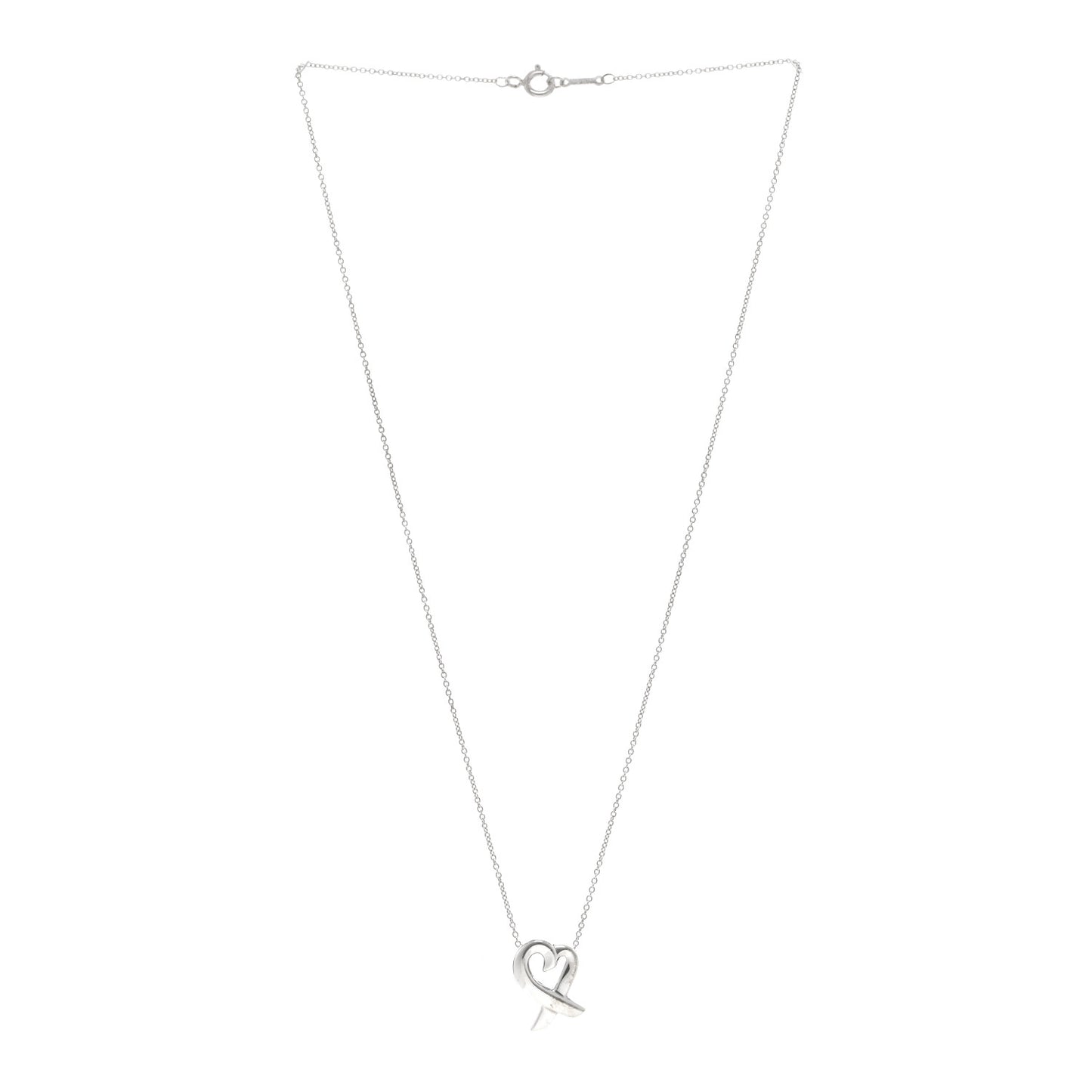 Sterling Silver Small Paloma Picasso Loving Heart Pendant Necklace