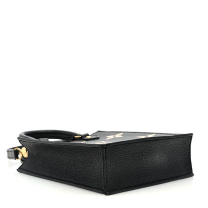 Louis Vuitton Empreinte Monogram Giant Petit Sac Plat Black Beige 4 of 9