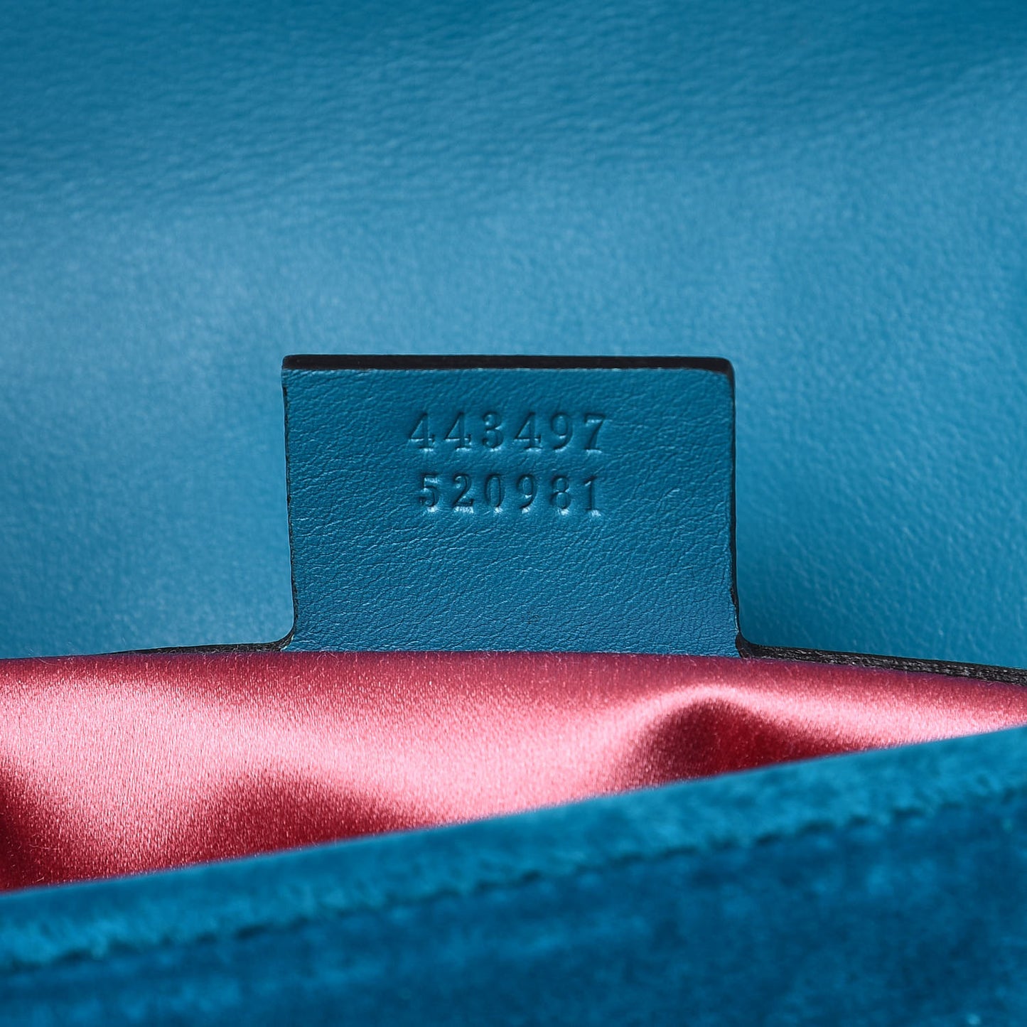 Velvet Matelasse Small GG Marmont Shoulder Bag Pavone Cyan