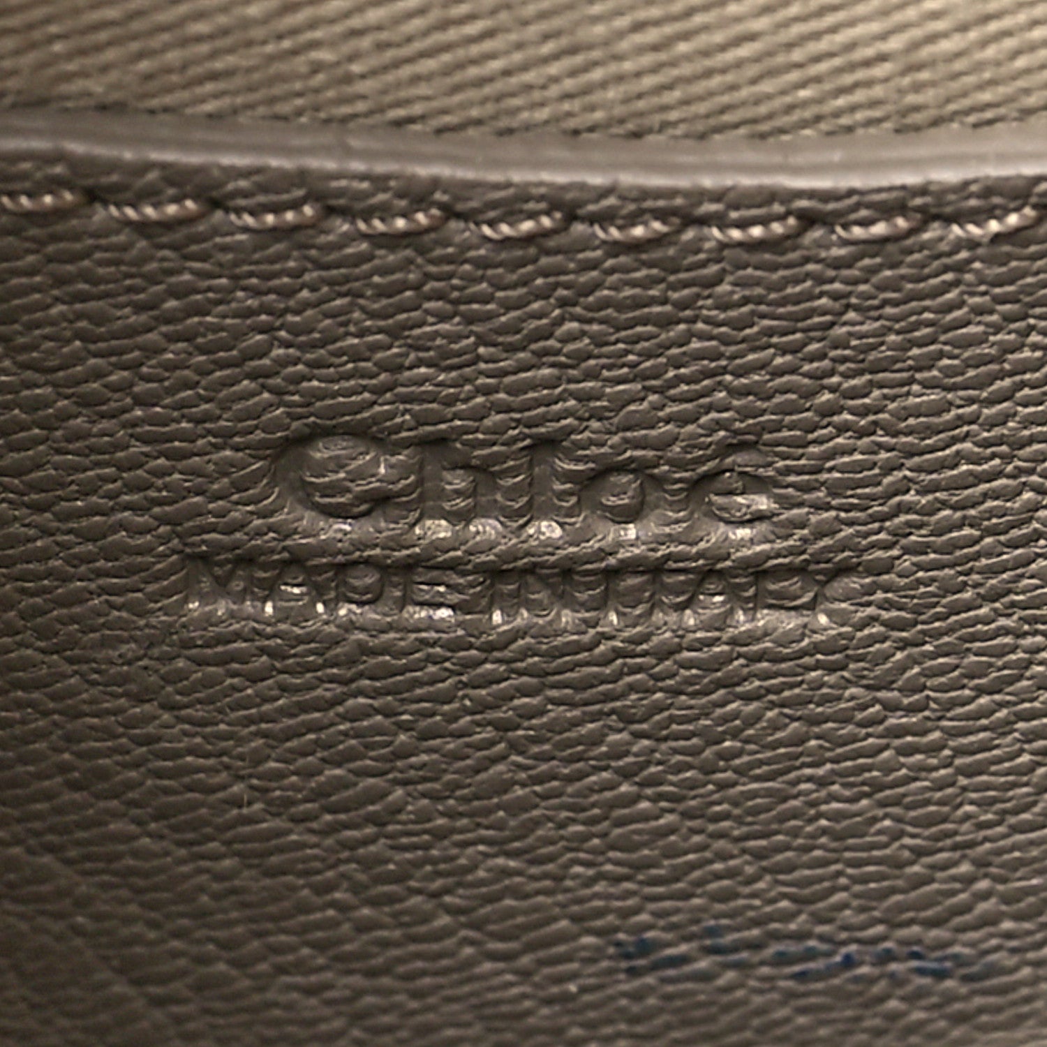 Chloe Grained Calfskin Small Tess Bag Motty Grey 6 of 10