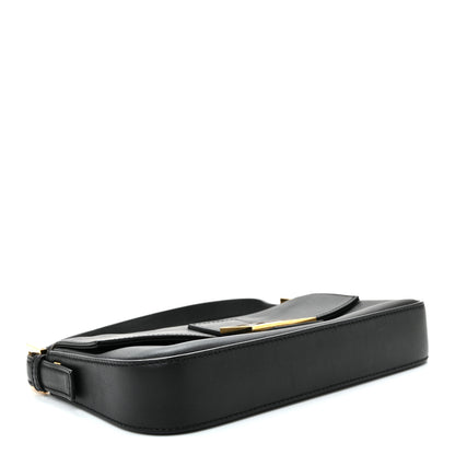 Fendi Vitello Flamingo Enamel Baguette Black 4 of 10