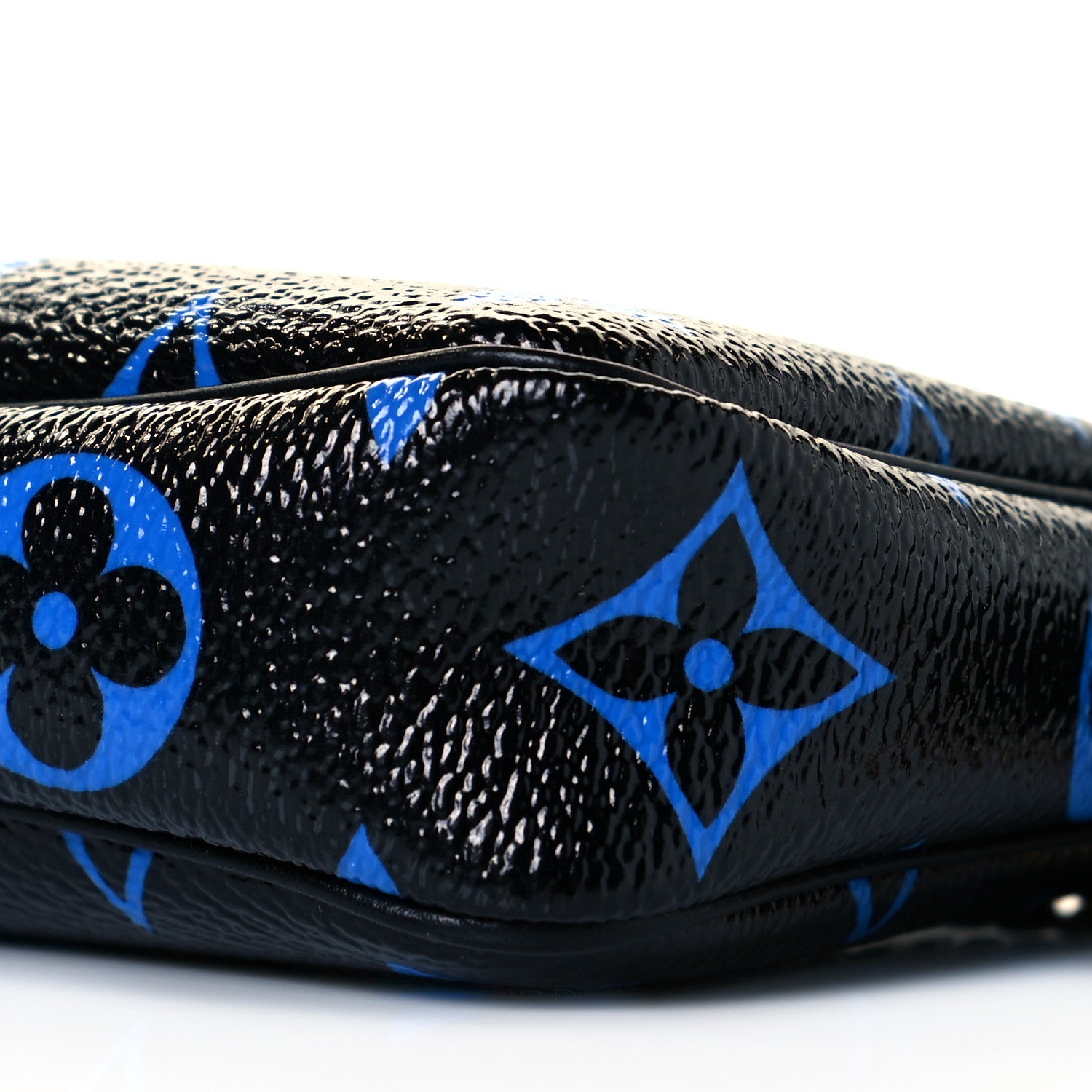 Louis Vuitton Colored Monogram Mini Pochette Accessories Blue Black 7 of 8