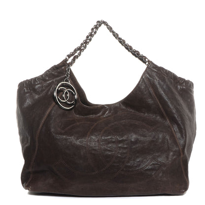 Chanel Distressed Caviar XL Coco Cabas Brown 1 of 7