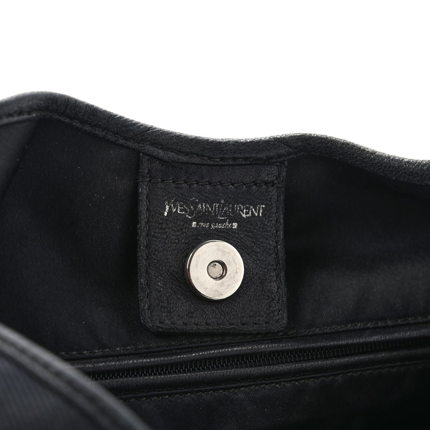 Saint Laurent Denim Mombasa Hobo Black 5 of 7
