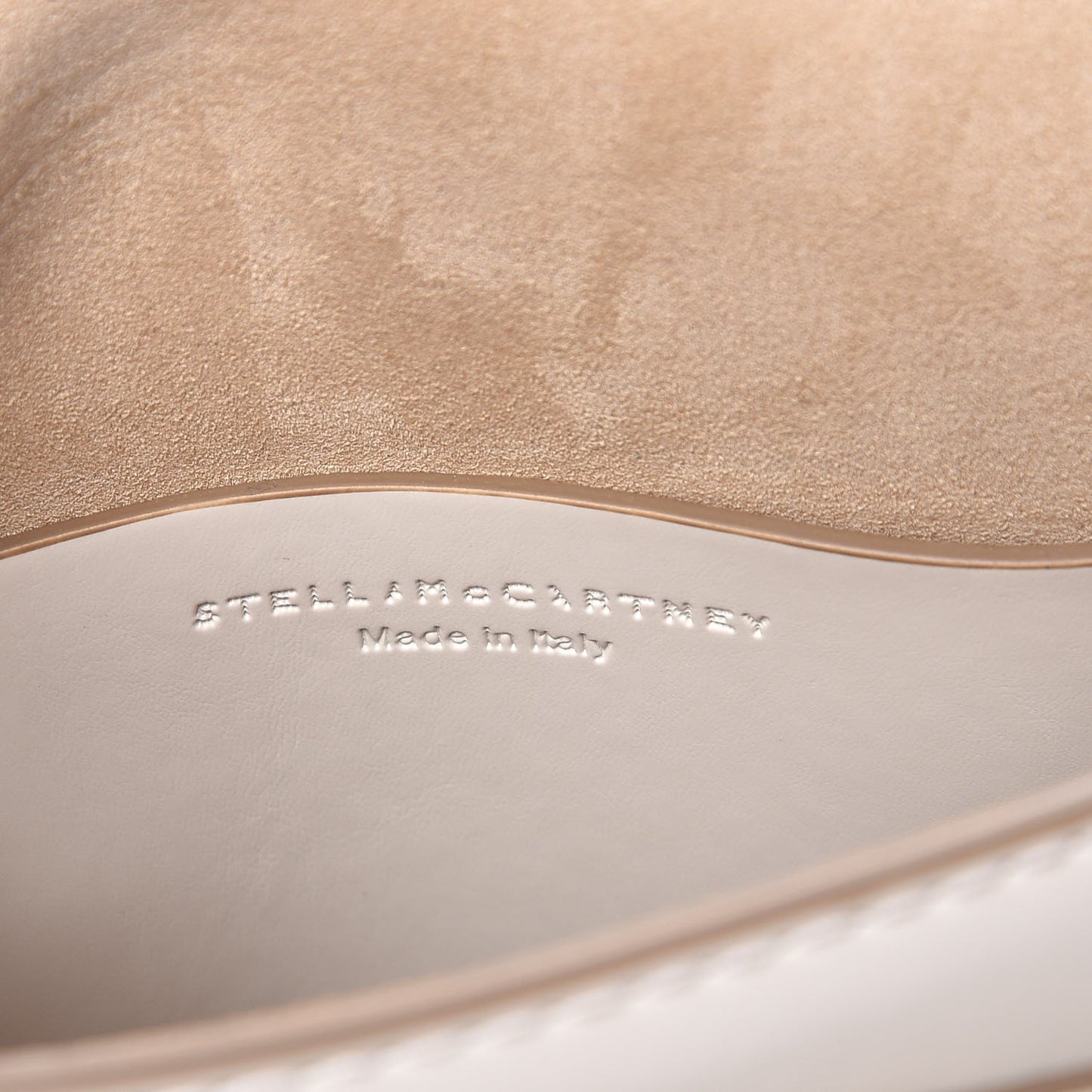 Eco Alter Nappa Popper Shoulder Bag White
