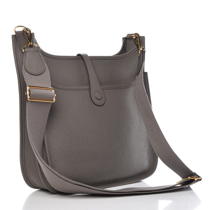 Hermes Taurillon Clemence Evelyne III PM Etain 3 of 8