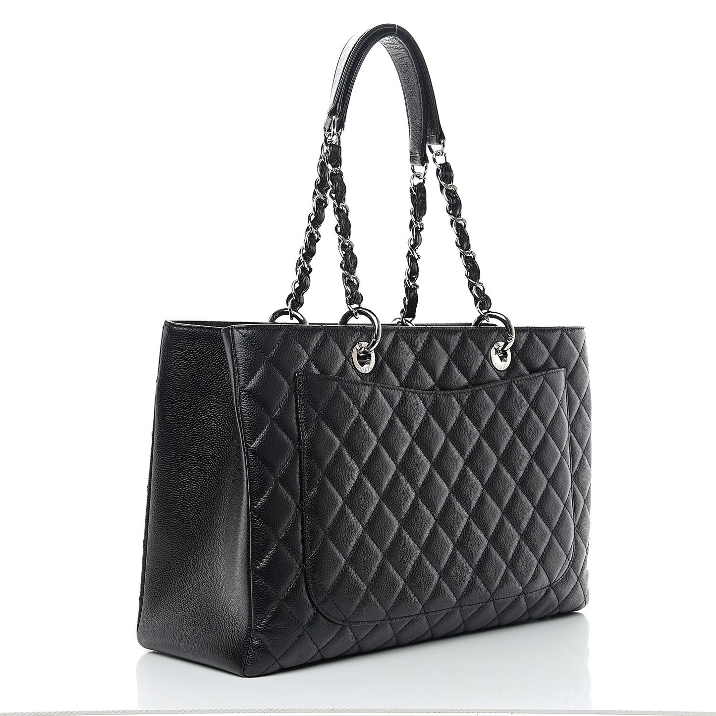 Caviar Quilted XL Grand Shopping Tote GST Black