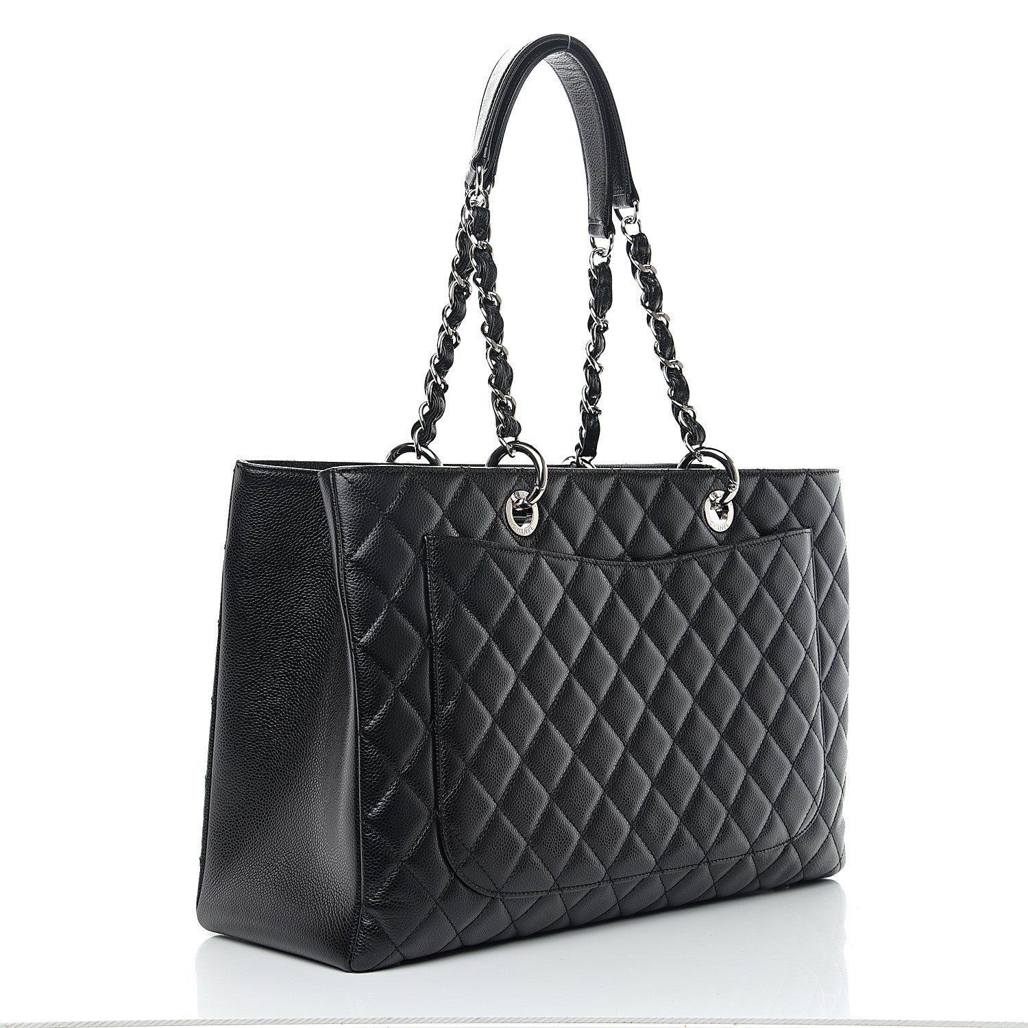 Chanel Caviar Quilted XL Grand Shopping Tote GST Black 2 of 9