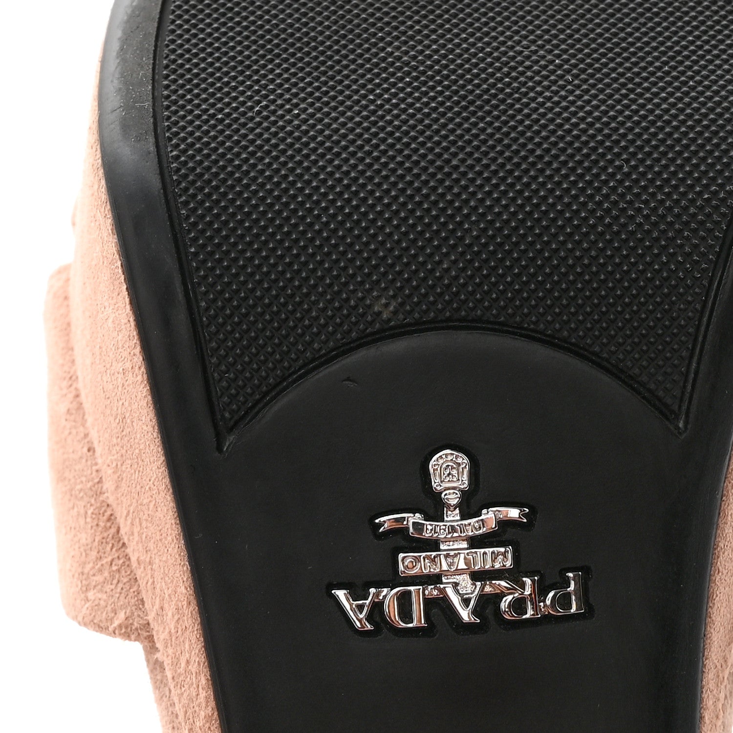 Prada Suede Crisscross Platform 20/65mm Sandals 37 Taupe 14 of 14