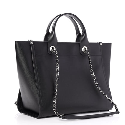 Chanel Caviar Small Studded Deauville Tote Black 3 of 8
