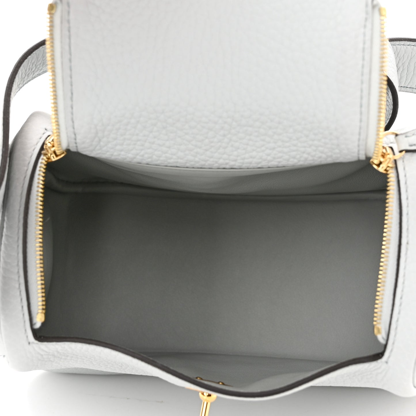 Taurillon Clemence Mini Lindy 20 Bleu Pale