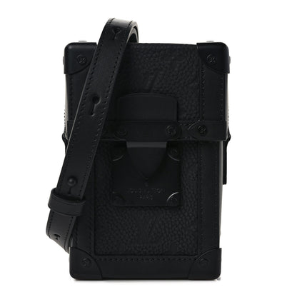 Louis Vuitton Taurillon Monogram Vertical Trunk Wearable Wallet Black 1 of 8