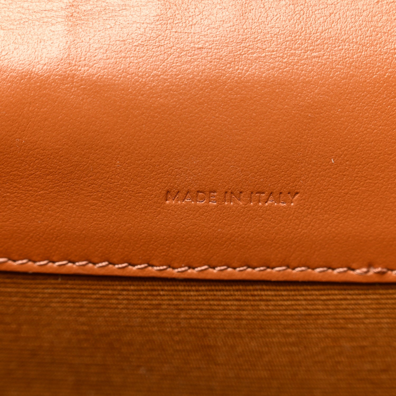 Celine Triomphe Canvas Calfskin Flap Clutch 7 of 8