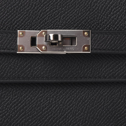 Hermes Epsom Kelly Longue Wallet Black 8 of 9