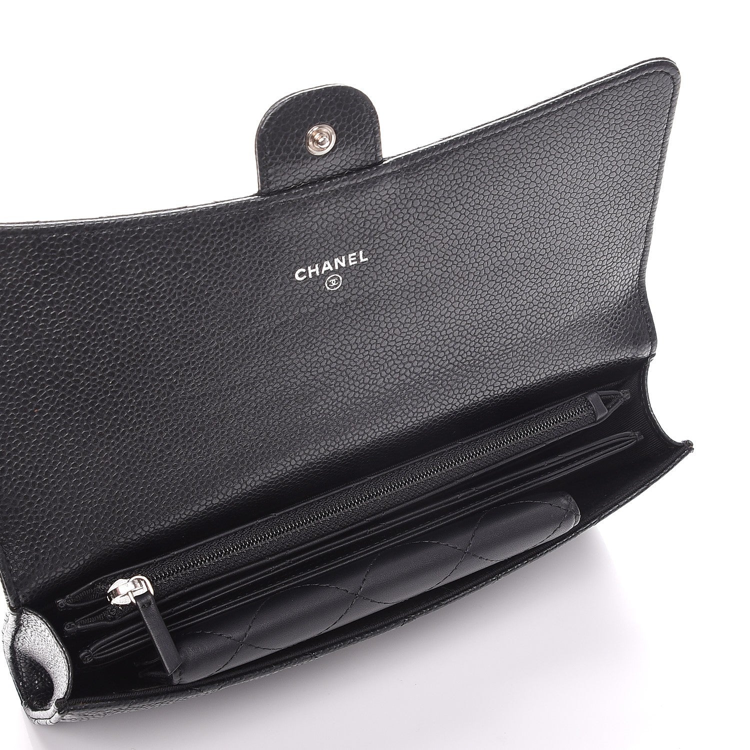 Chanel Caviar Quilted Travel Wallet Black 15 of 18