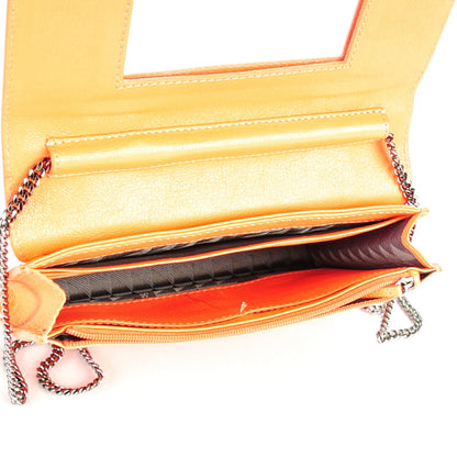 Proenza Schouler Lambskin Large PS1 Chain Wallet Grapefruit 5 of 7