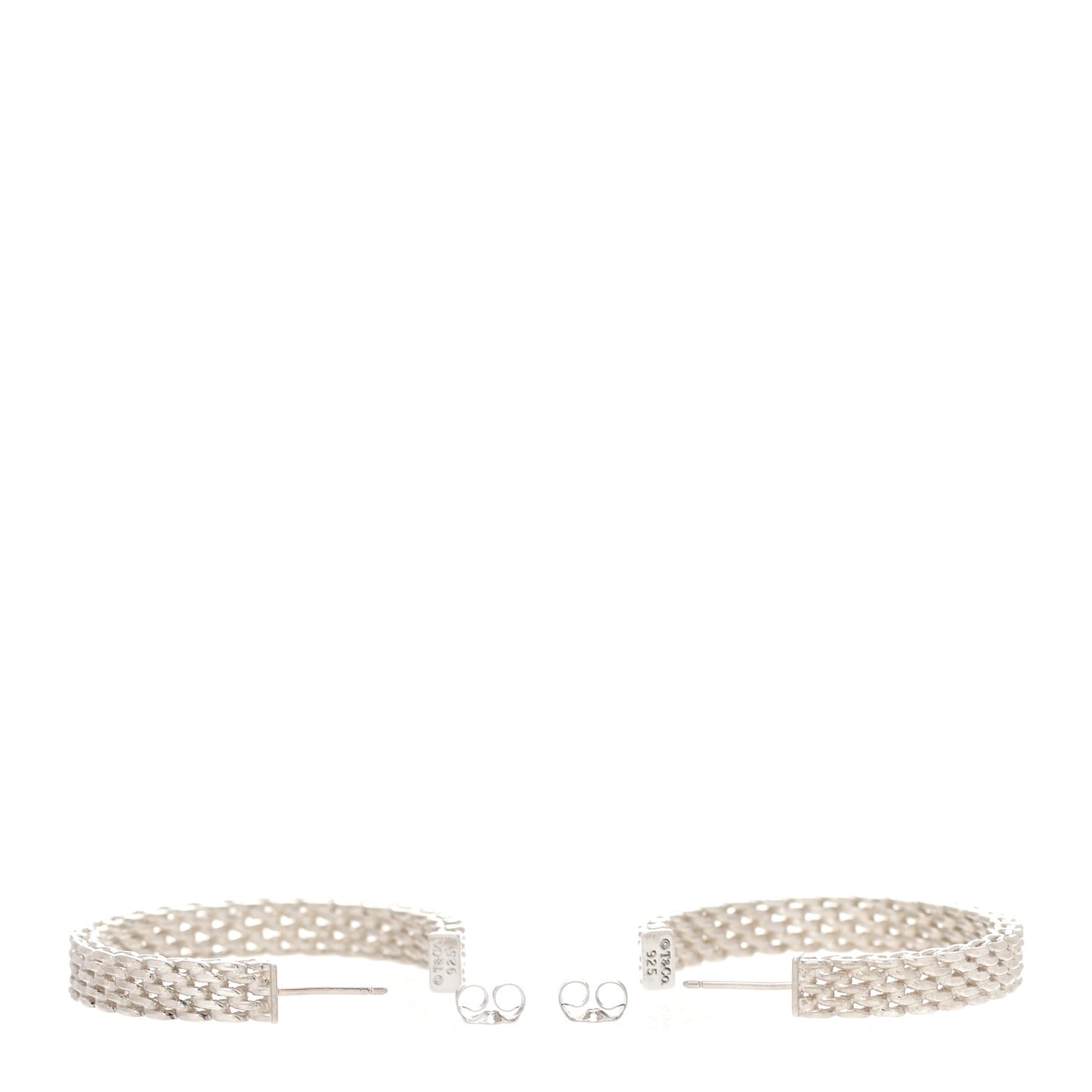 Sterling Silver Narrow Somerset Hoop Earrings