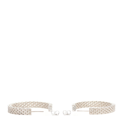 Tiffany Sterling Silver Narrow Somerset Hoop Earrings 3 of 5