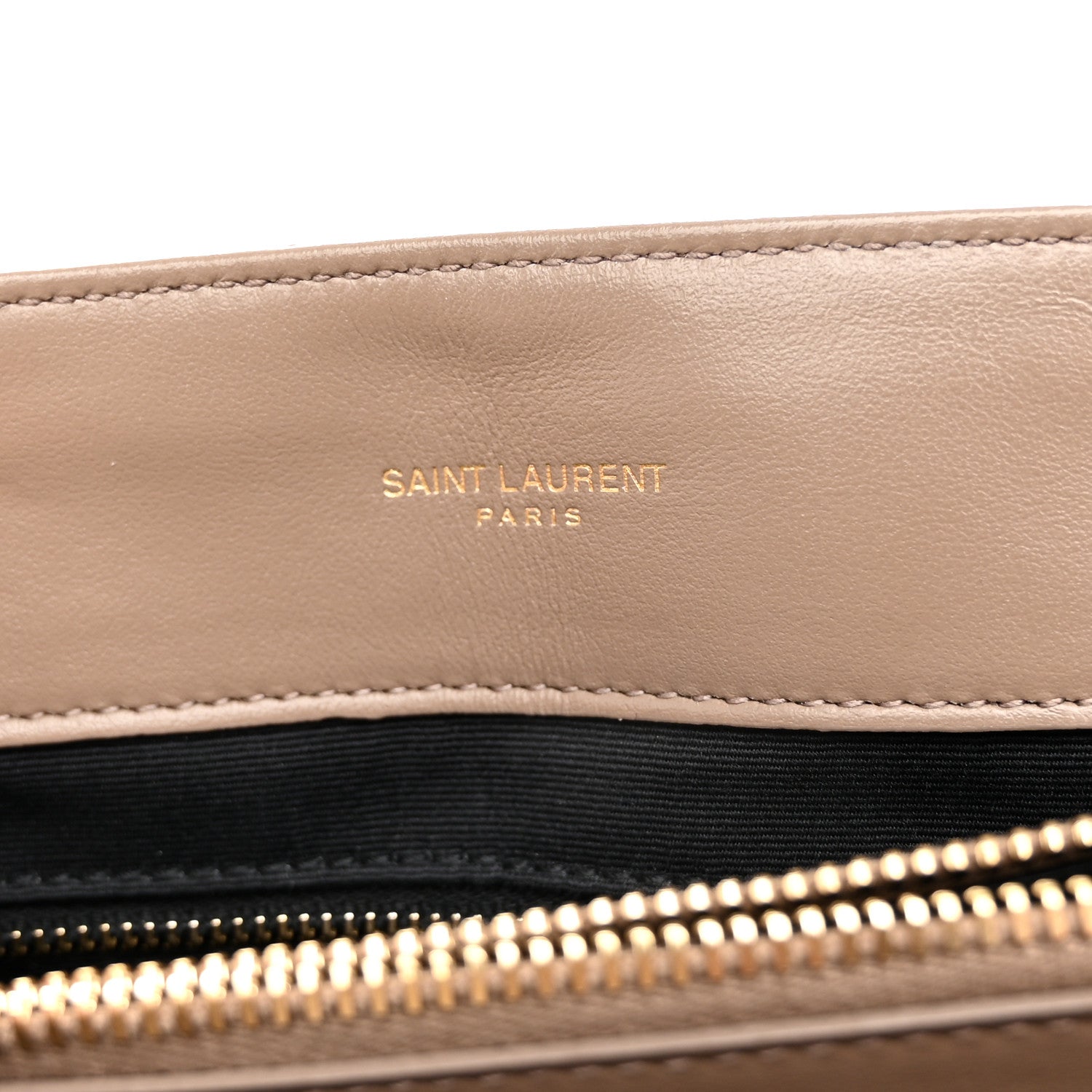 Saint Laurent Calfskin Y Quilted Monogram Medium Loulou Chain Satchel Dark Latte 7 of 11
