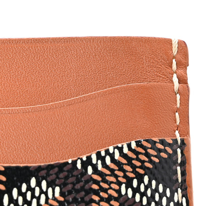 Goyard Goyardine Saint Sulpice Card Holder Black Gold 9 of 11