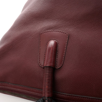 Gucci Grained Calfskin Duffle Bag Burgundy 21 of 27