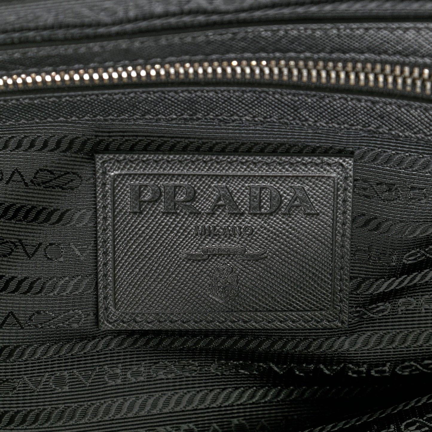 Tessuto Nylon Saffiano Weekender Black
