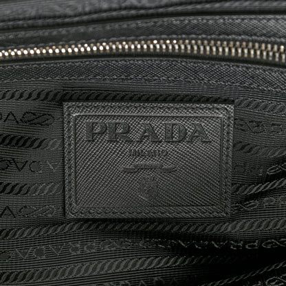 Prada Tessuto Nylon Saffiano Weekender Black 7 of 10