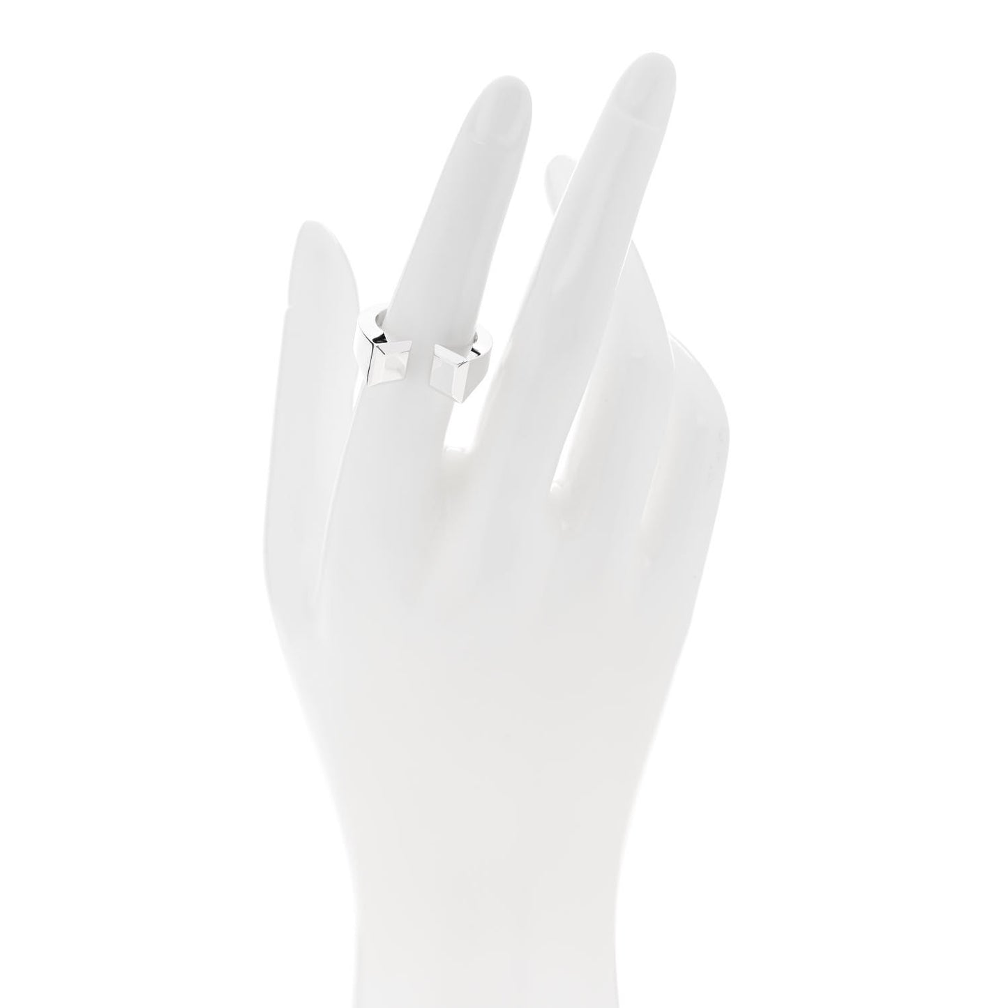 Sterling Silver Large Clou de Forge Ring 53 6.5