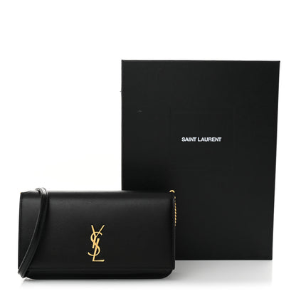 Saint Laurent Smooth Calfskin Monogram Phone Holder Crossbody Black 11 of 11