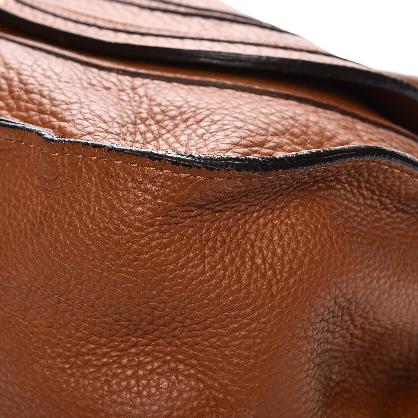 Calfskin Large Marcie Satchel Tan