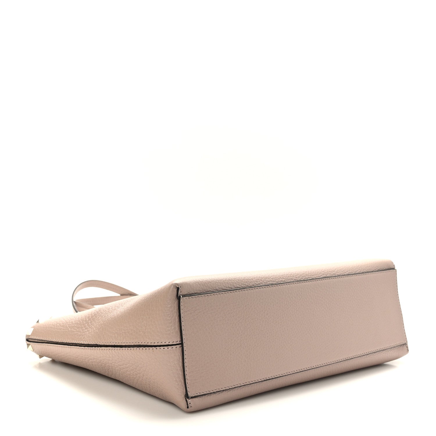 Valentino Garavani Grained Calfskin Small Rockstud Shoulder Tote Poudre 4 of 8
