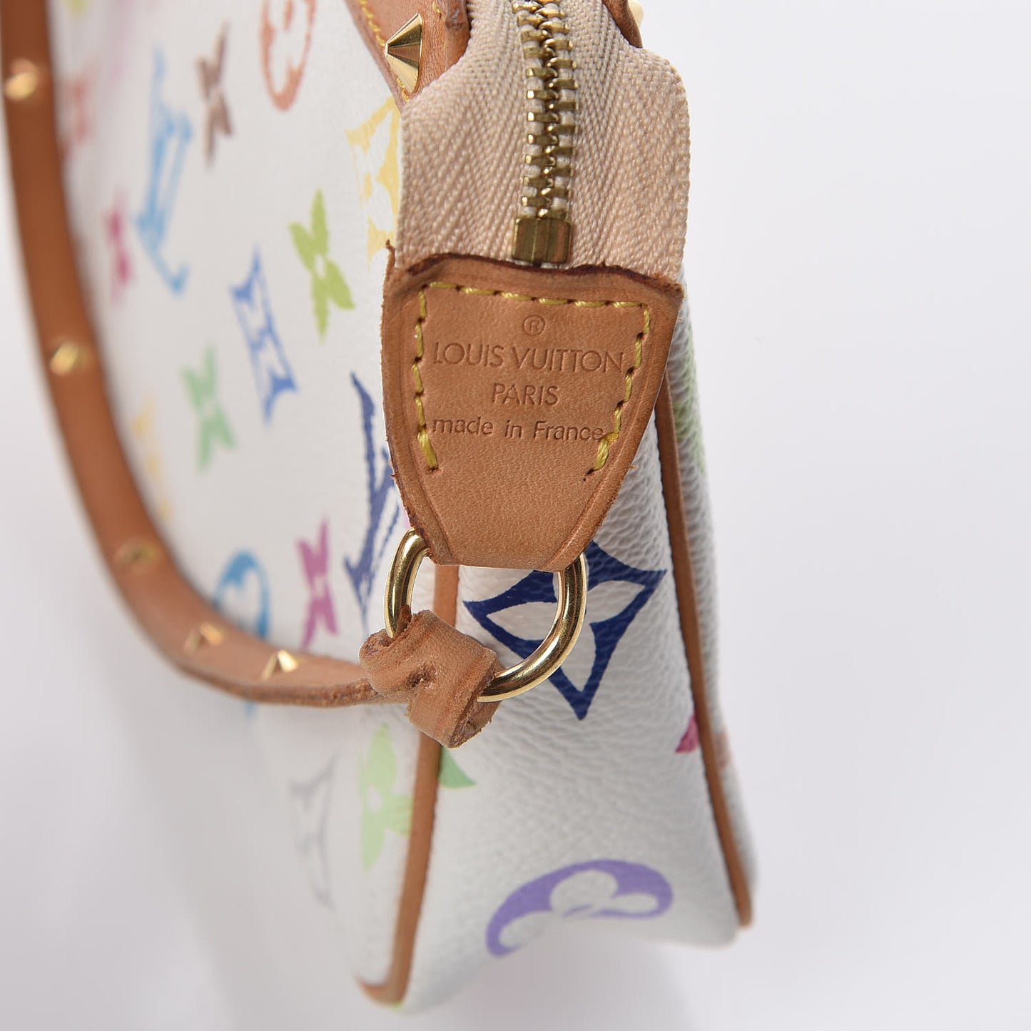 Monogram Multicolor Pochette Accessories White
